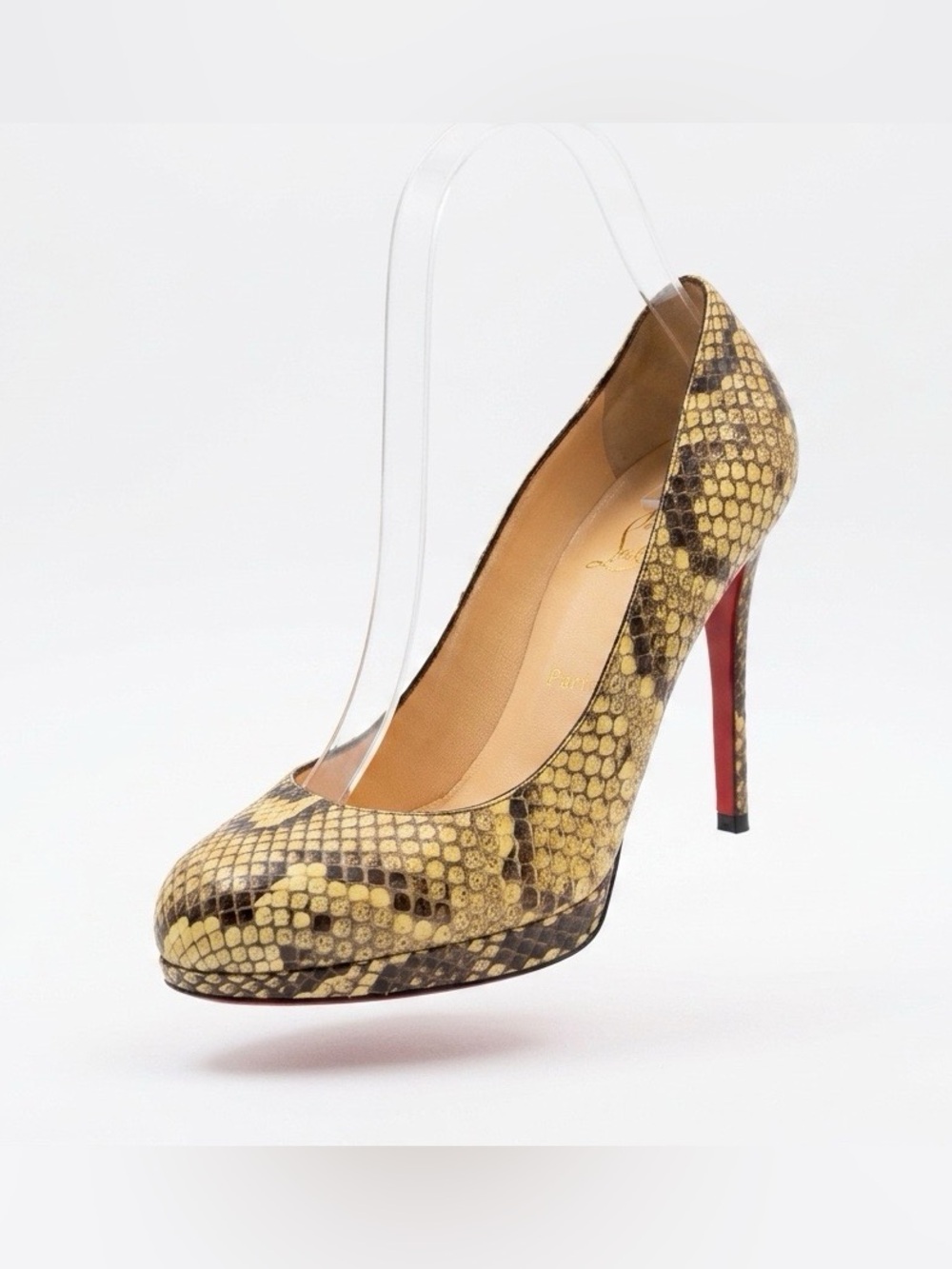 CHRISTIAN LOUBOUTIN  snake skin Leather Simple Pump - Picture 2 of 10